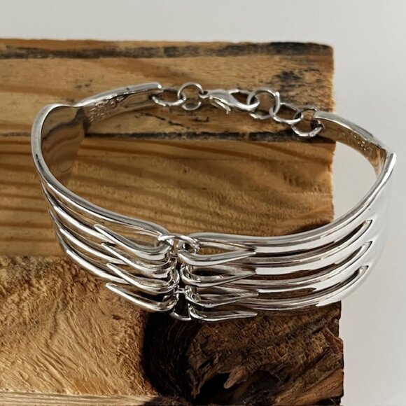 Vintage Silverware Bracelet Minimalist - Picture 4 of 8